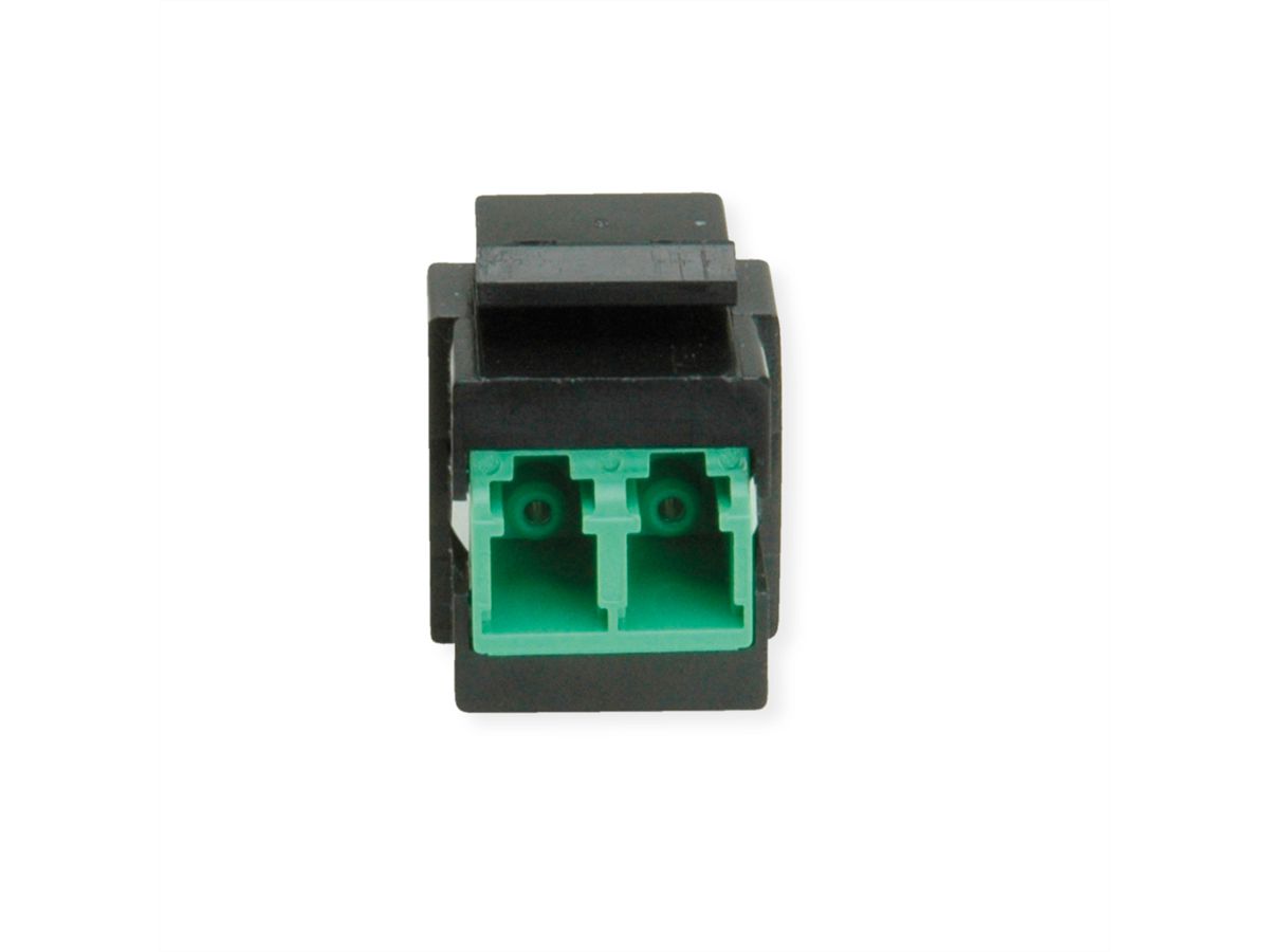 ROLINE Keystone LWL-Adapter LC/LC Duplex, Single Mode, OS2, APC