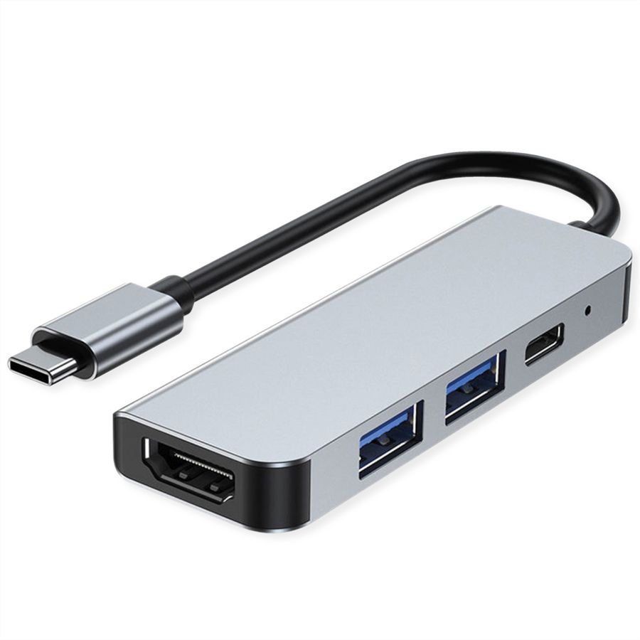 VALUE USB Typ C Docking Station, HDMI 4K, 2x USB A + Typ C PD