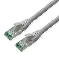 ROLINE RM Patchkabel Cat.6A S/FTP (PiMF), grau, 0,3 m