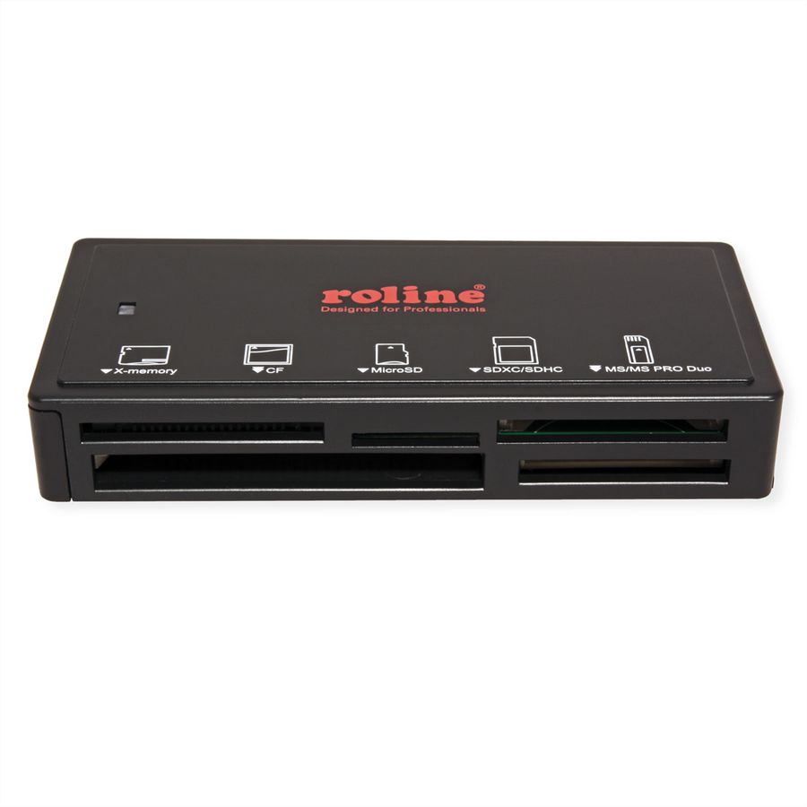 ROLINE USB 3.2 Gen 1 Multi Card Reader, schwarz