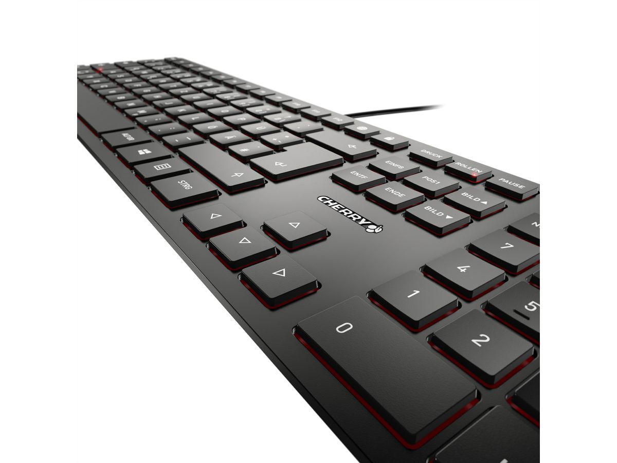CHERRY Tastatur KC6000 SLIM Schwarz, JK-10680DE-2