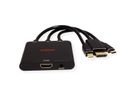 ROLINE Adapterkabel Mini DisplayPort / DisplayPort / Typ C - HDMI, Aktiv, 0,15 m