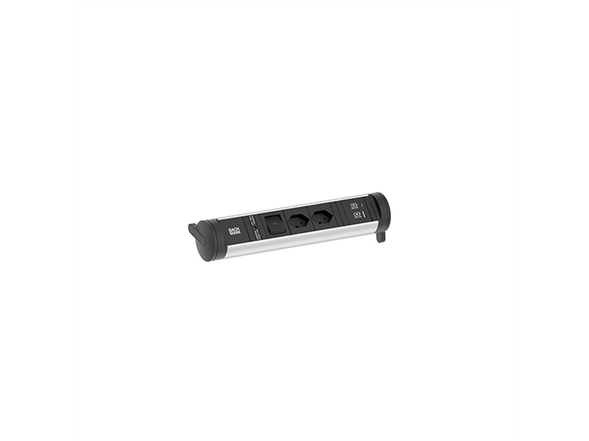 BACHMANN CYCLE Base 2xCH 1xSchalter 1xUSB A/C 22W 0,2m GST18