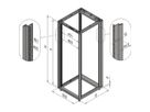 SCHROFF Gestell Slim-Line - GEST.SL19"34HE 553B800T 7021