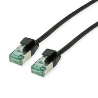 ROLINE RM U/FTP DataCenter Patchkabel Cat.6A (Class EA), slim, schwarz, 5 m