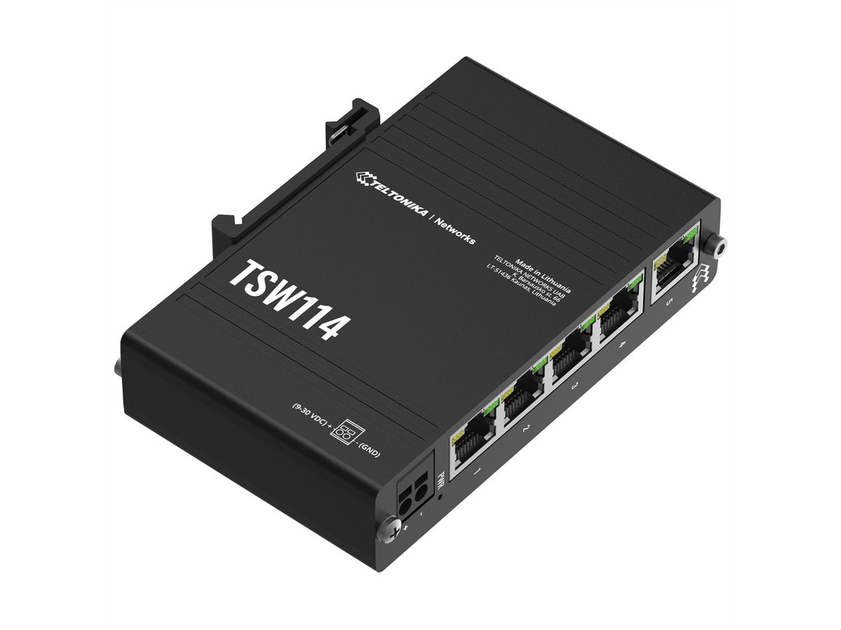 TELTONIKA TSW114 Gigabit DIN RAIL Switch