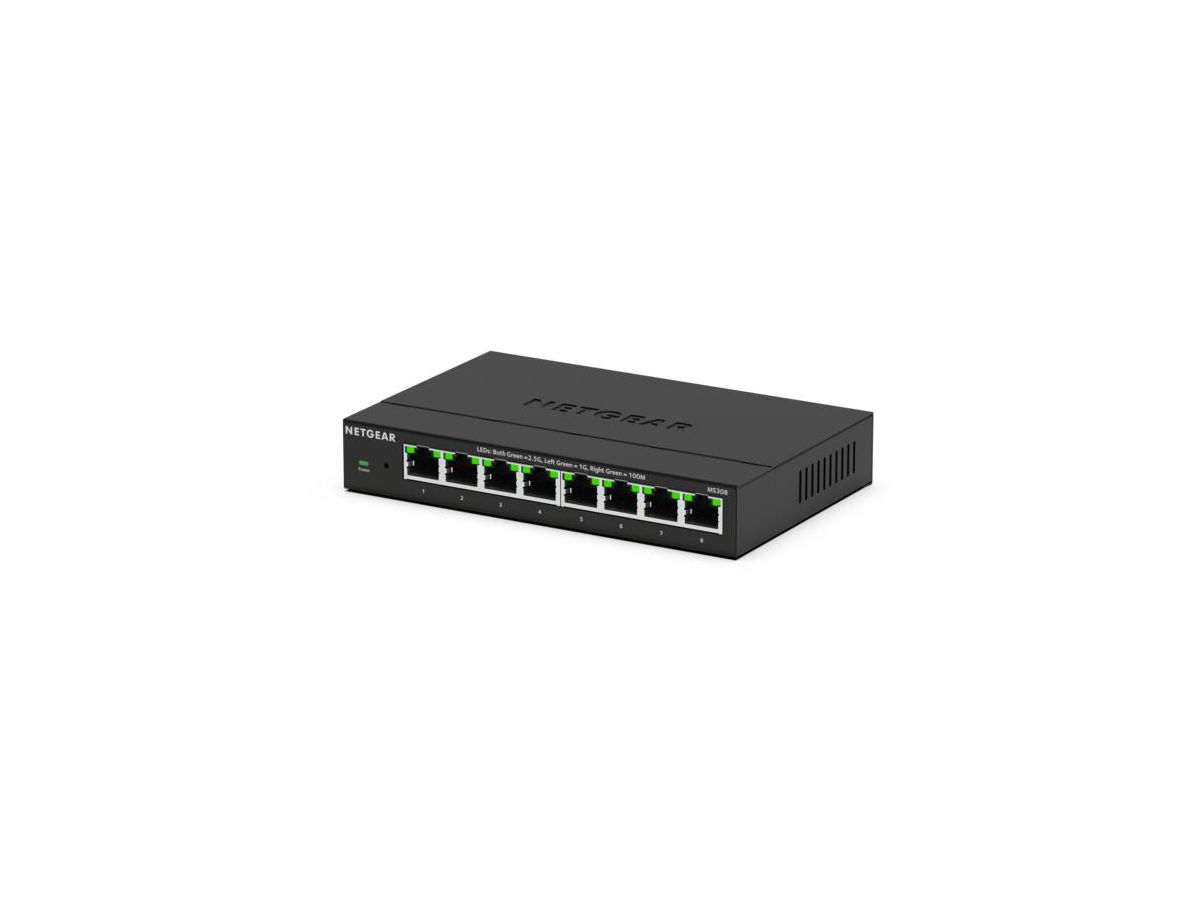 NETGEAR MS308 Unmanaged 2.5G Ethernet (100/1000/2500) Schwarz