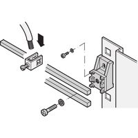 SCHROFF Anschlussklemmen für Erdungsschiene - VERTEILERKLEMME 4MM 20STK
