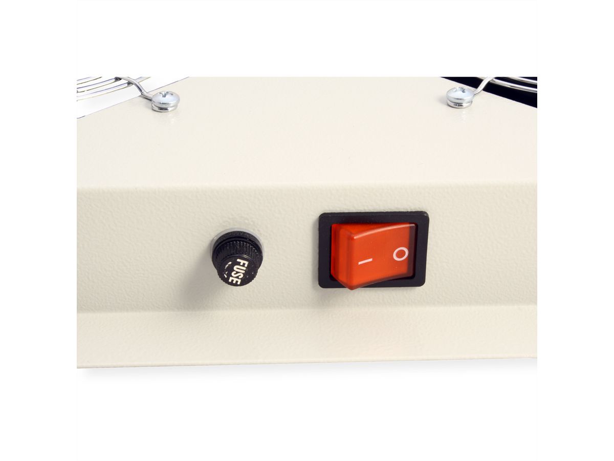 ROLINE 19-Zoll Dachlüftereinheit 2 Lüfter, Thermostat , grau