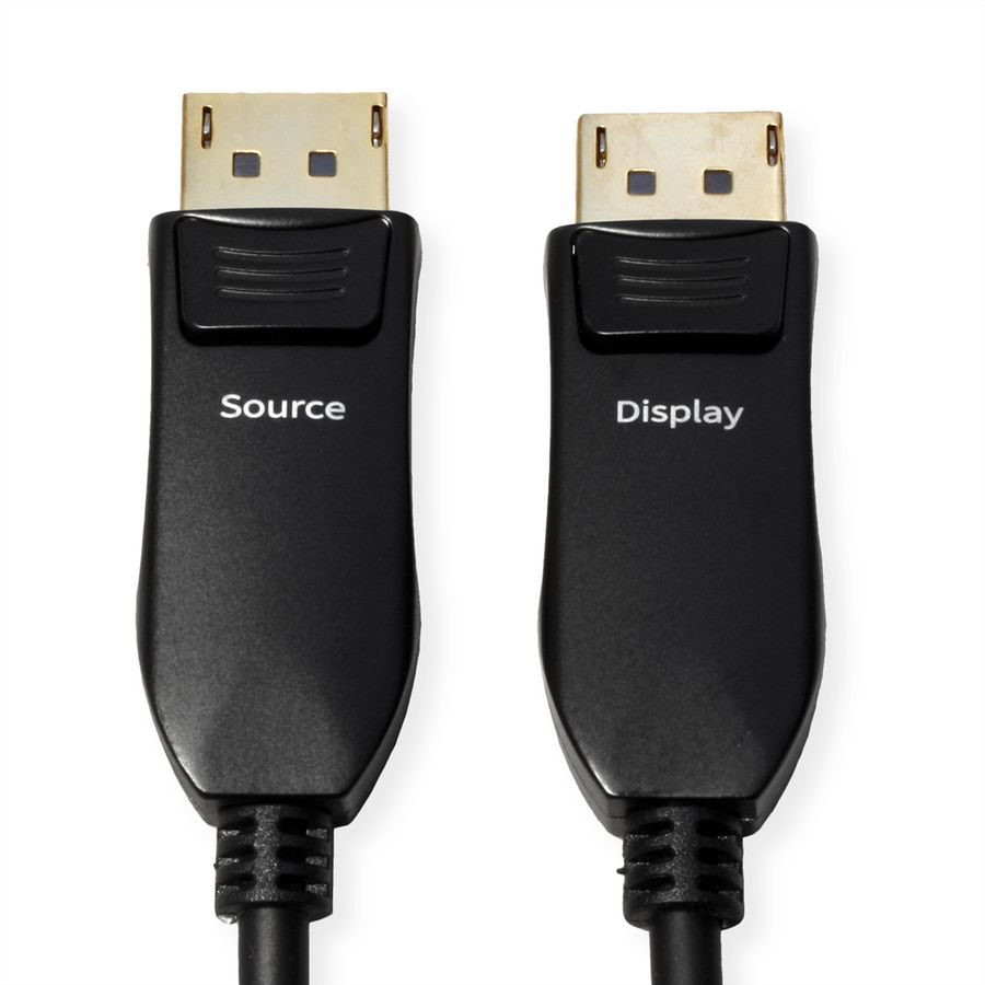 ROLINE DisplayPort v2.1 Kabel (AOC), 10K@60Hz, 54Gbit/s, UHBR13.5, ST/ST, 50 m