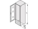 SCHROFF GLASTUER+MONTAGESATZ 2200H 600B 3 PTS
