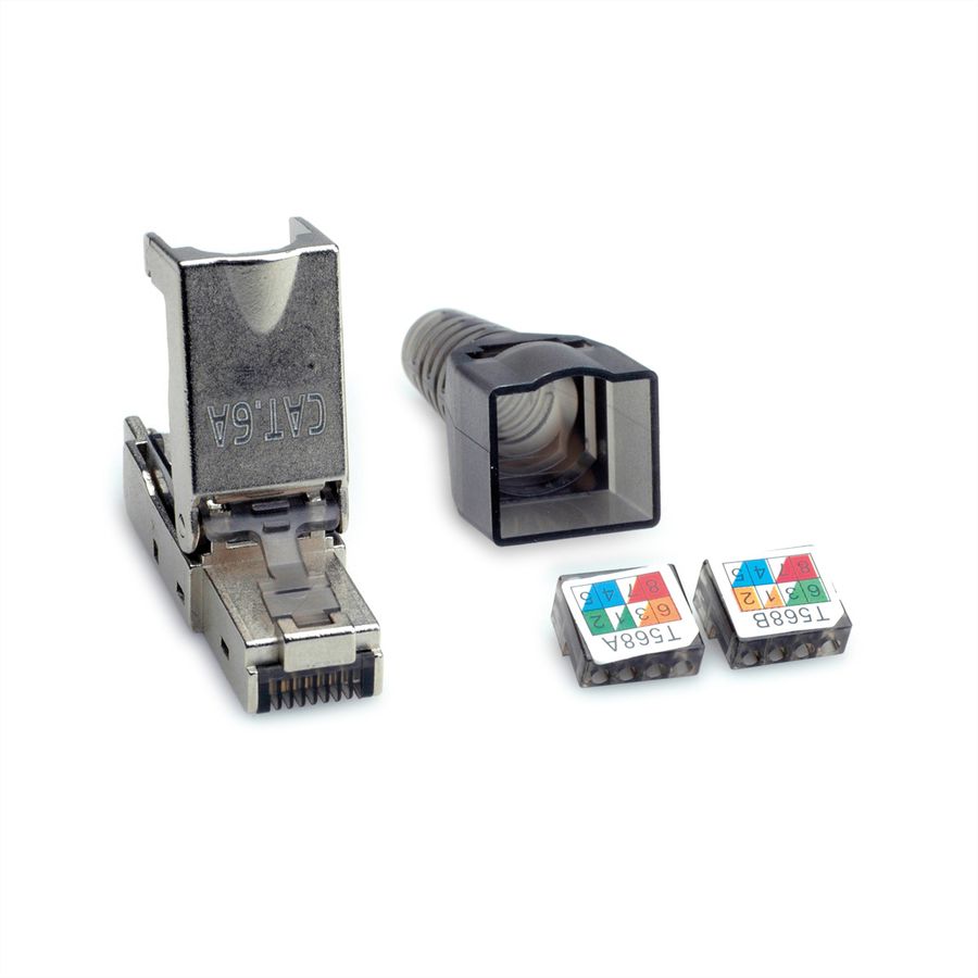 VALUE feldkonfektionierbarer RJ-45 Stecker Cat.6A (Class EA), STP