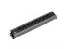 BACHMANN Handwerkerleiste 8x Schutzkontakt,19-Zoll-Rack kompatibel, 2 m