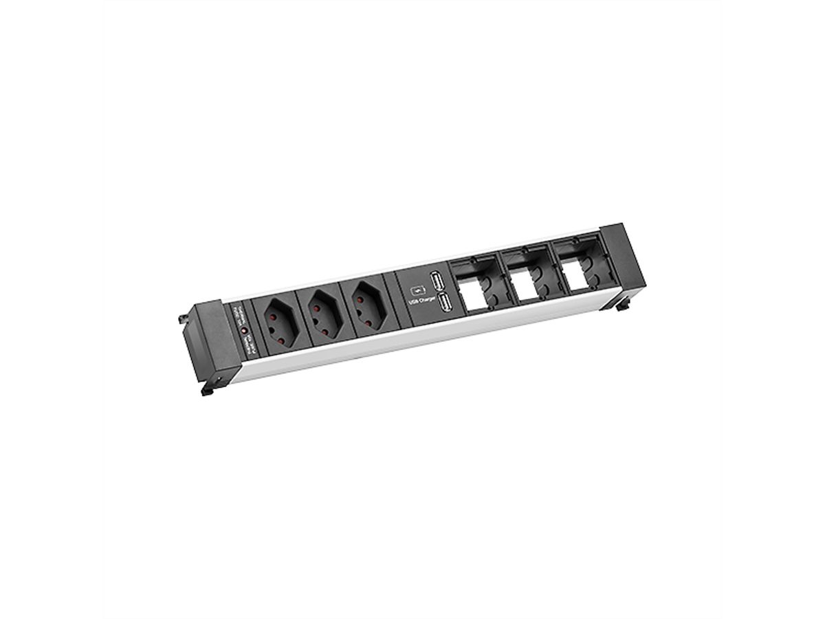 BACHMANN POWER FRAME 3xCH USB Charg.3xCM, Strom 0,2m GST18 Schweiz