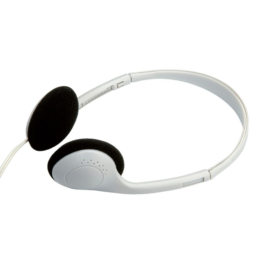 VALUE Stereo Kopfhörer mit Lautstärkeregler, grau