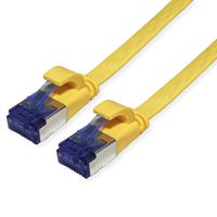 VALUE Patchkabel Cat.6A (Class EA) FTP, extra-flach, gelb, 2 m