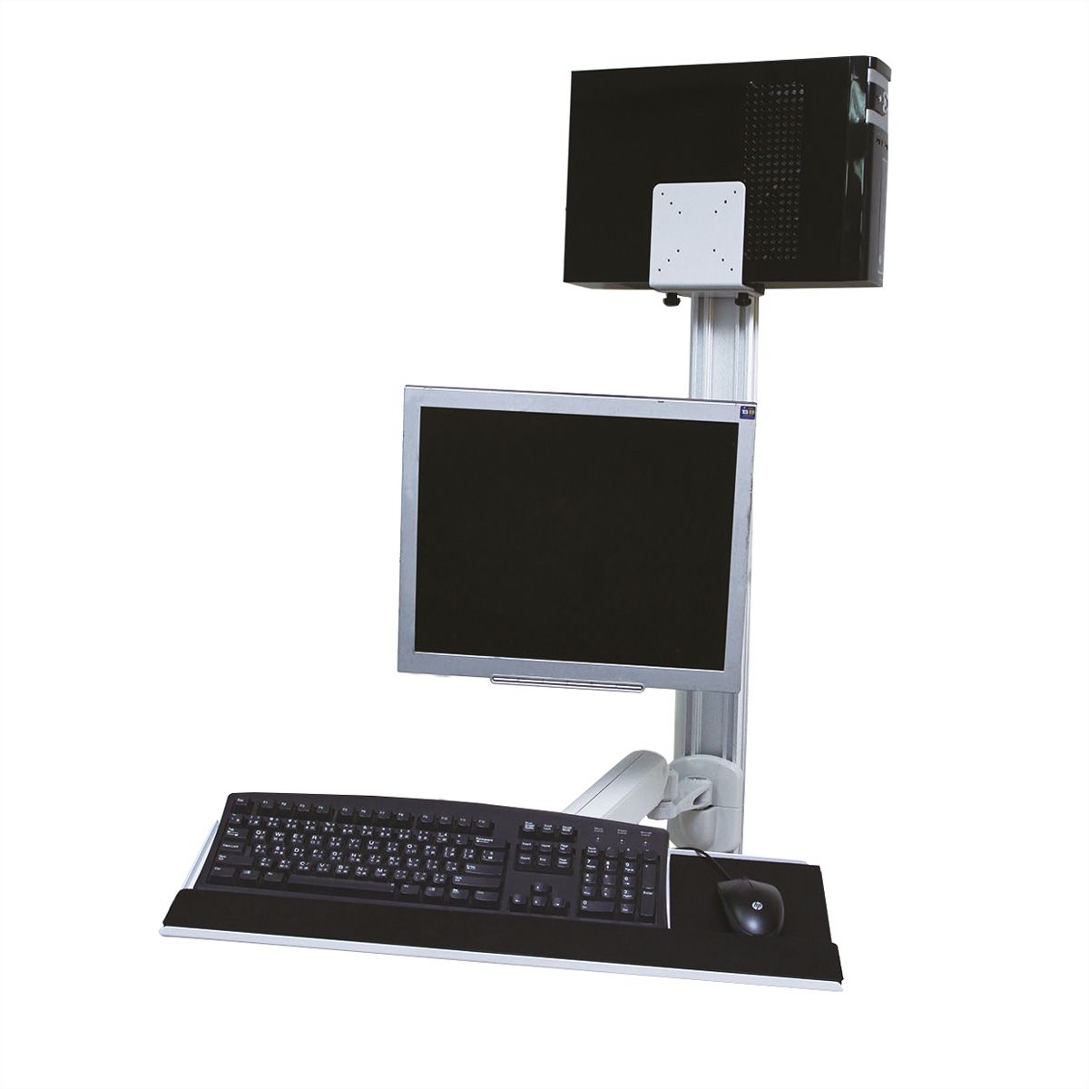 VALUE Arbeitsstation Wandmontage, Gasfeder, bis 15 kg