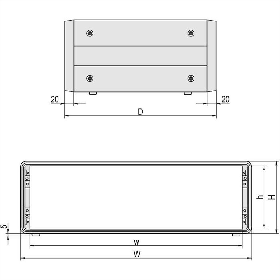 SCHROFF Komplettgehäuse 3 und 6 HE - COMPAC PRO GEH.3HE 42TE 271T