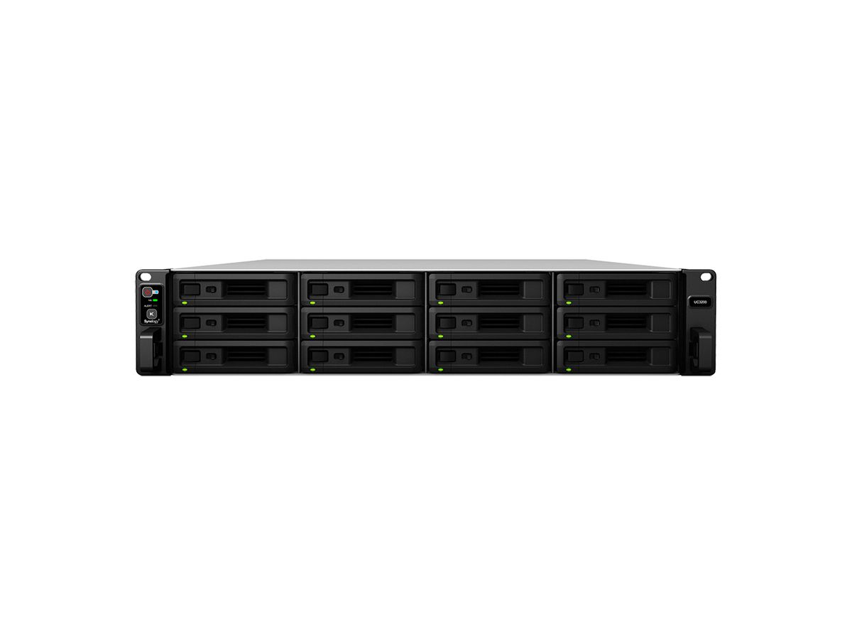 Synology Unified Controller UC3200 SAN Rack (2U) Eingebauter Ethernet-Anschluss Schwarz, Grau D-1521