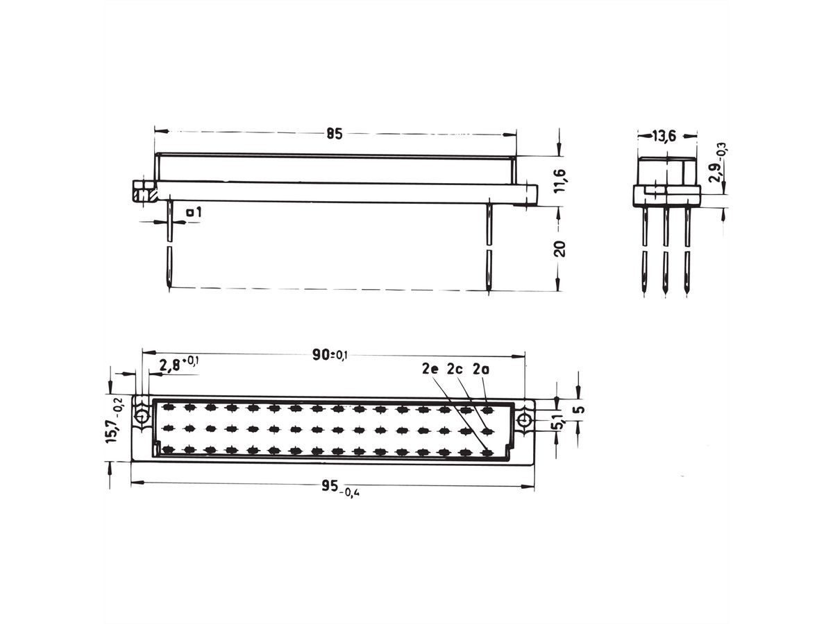 SCHROFF Federleiste - FEDERL.48POL.WRAP E