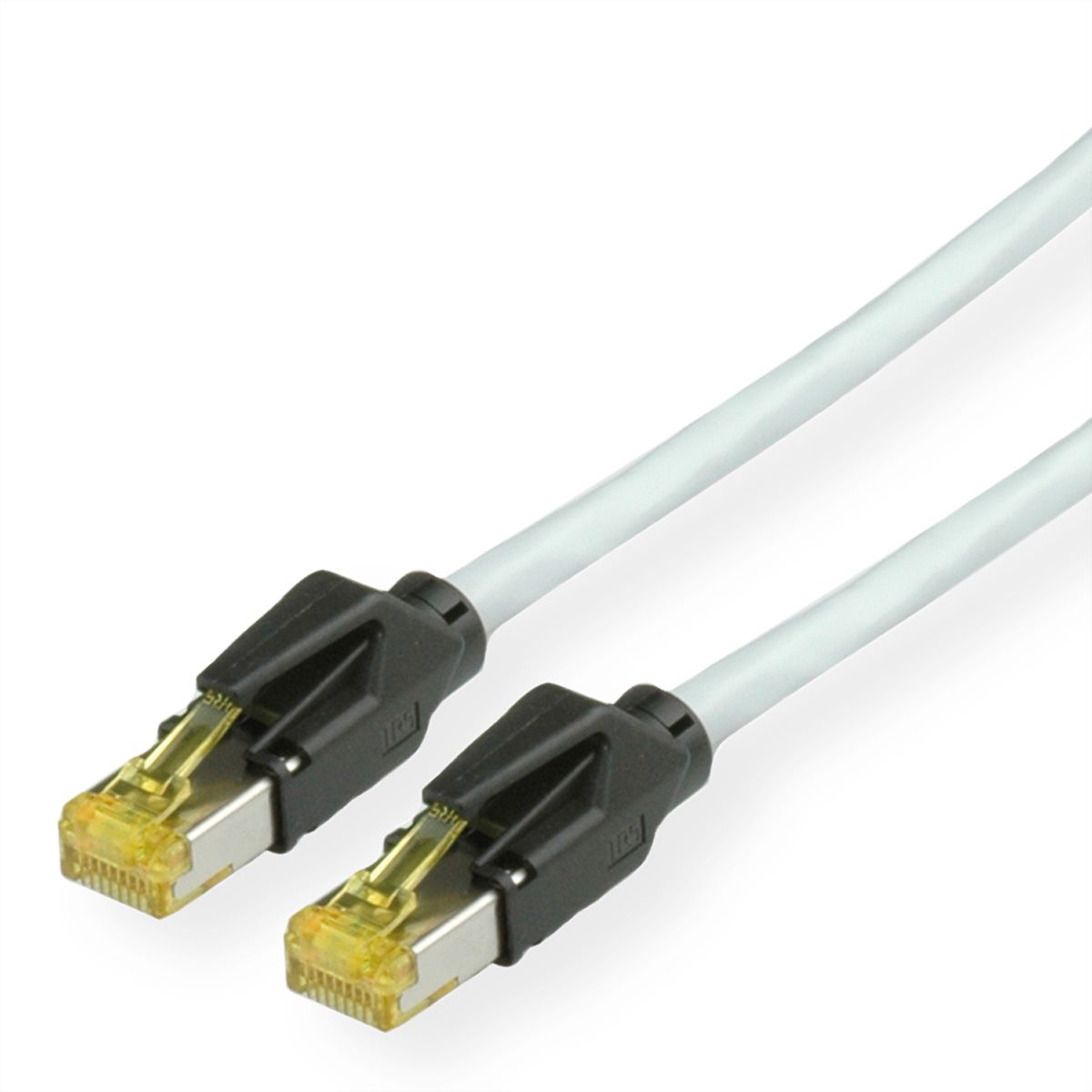 KERPEN Patchkabel Cat.6A (Class EA) S/F, MegaLine F6-90, HiRose TM31, LS0H, grau, 10 m