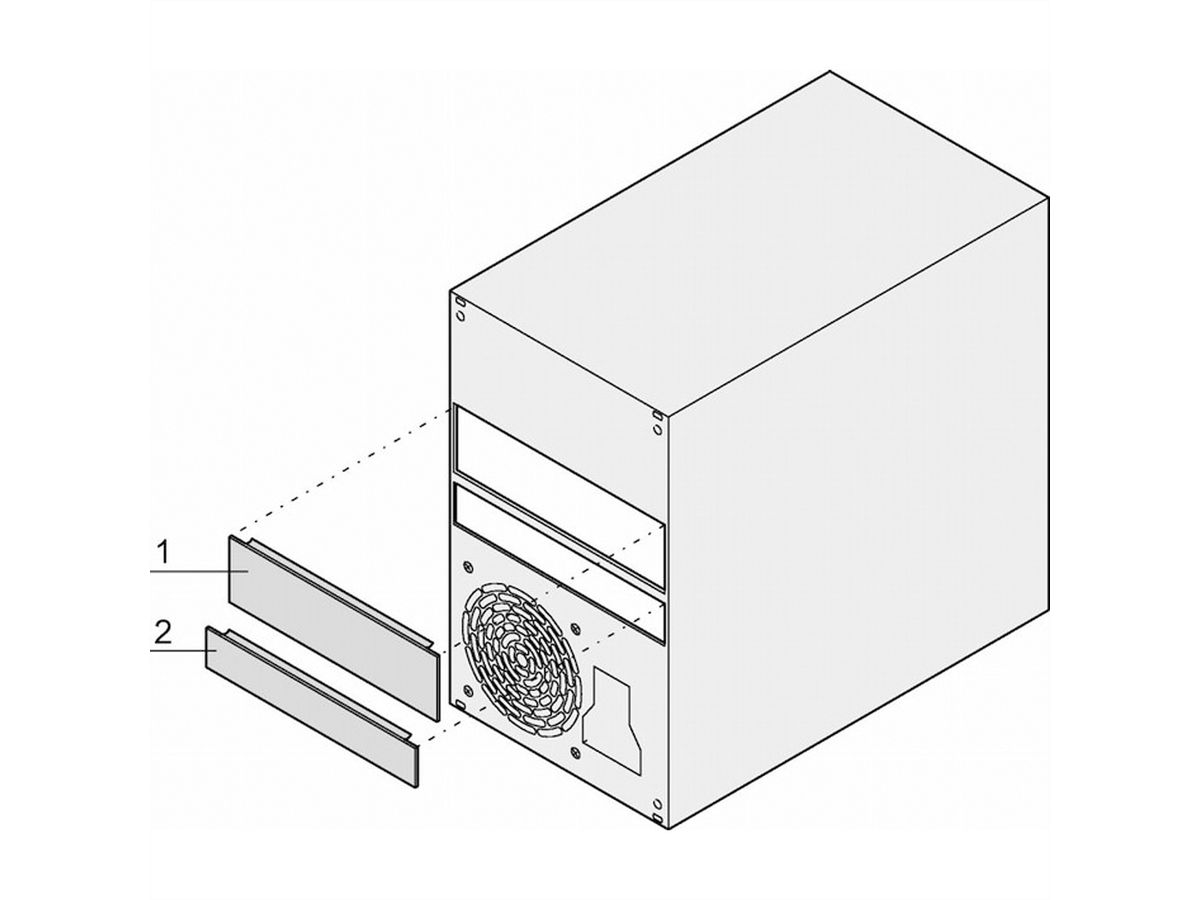 SCHROFF Abdeckung für Slim Line Laufwerke (CD/DVD) - ABDECKG.F. LAUFWERK SLIMLINE