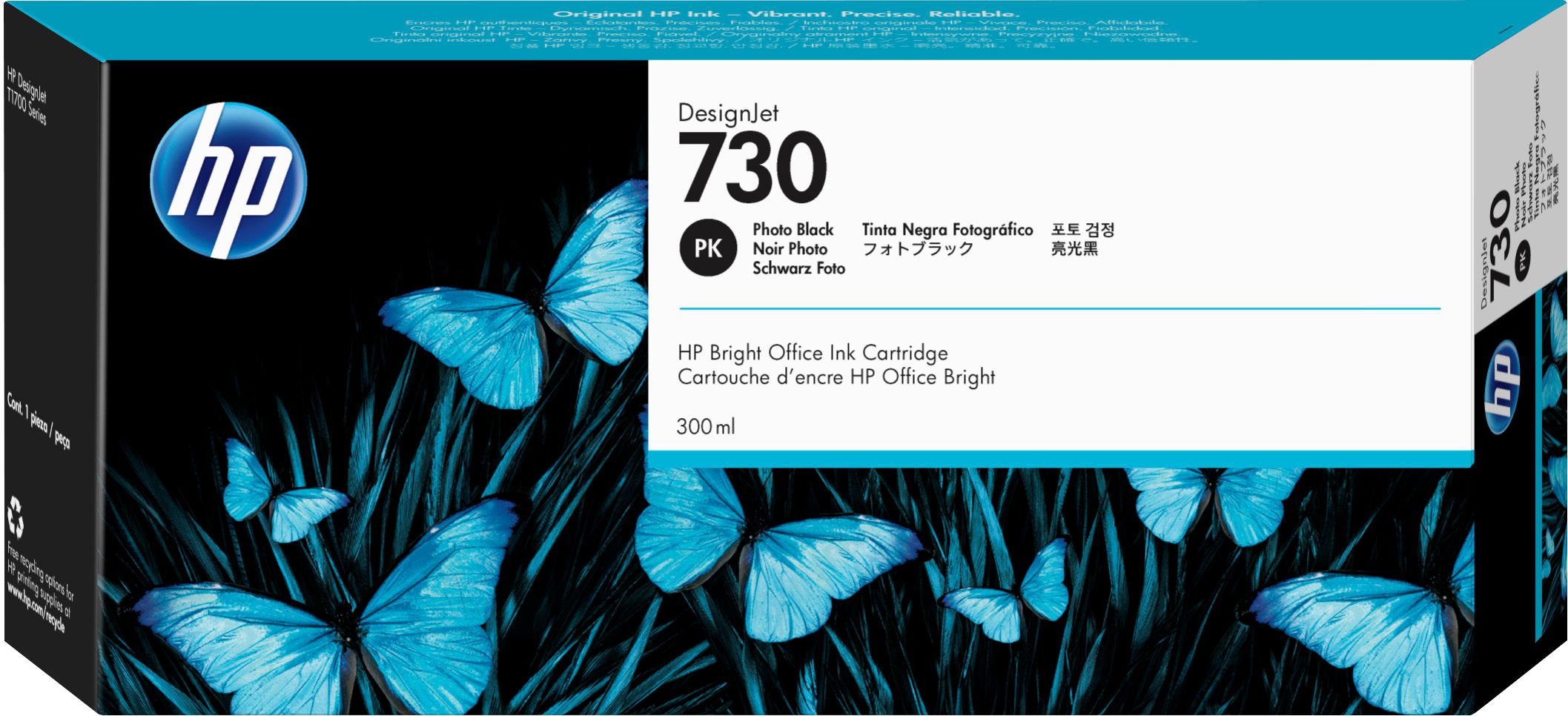 HP 730 DesignJet Druckerpatrone Fotoschwarz 300 ml