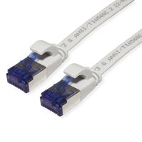 VALUE Patchkabel Cat.6A (Class EA) FTP, extra-flach, grau, 0,5 m