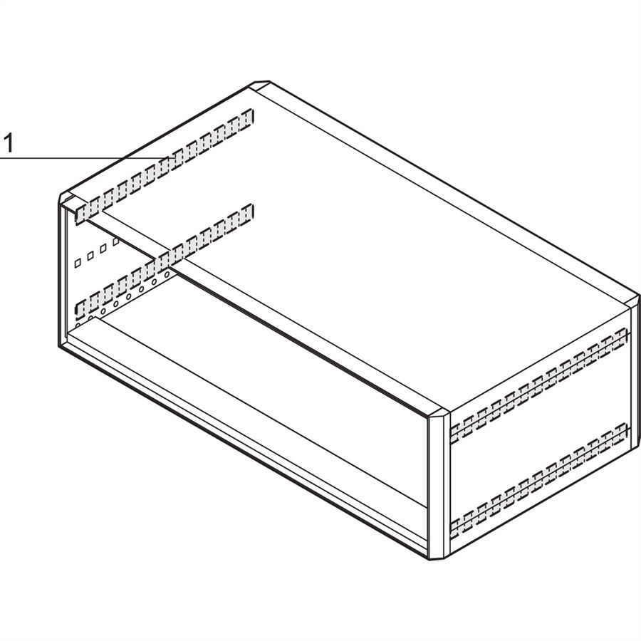 SCHROFF EMV-Dichtung Seitenwand - Abdeckblech - KONTAKTSTREIF.ADBL-SW 495T(4)