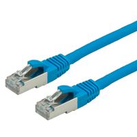 VALUE Patchkabel Cat.6 (Class E) S/FTP (PiMF), LSOH, blau, 0,5 m