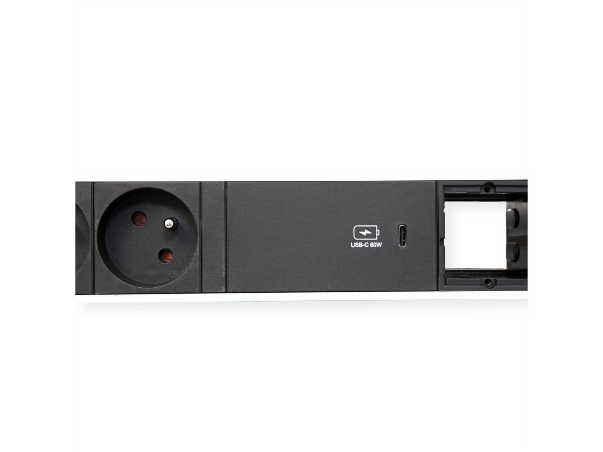 BACHMANN POWER FRAME L 2xUTE 1xUSB C 60W 2xCM 0,2m GST18