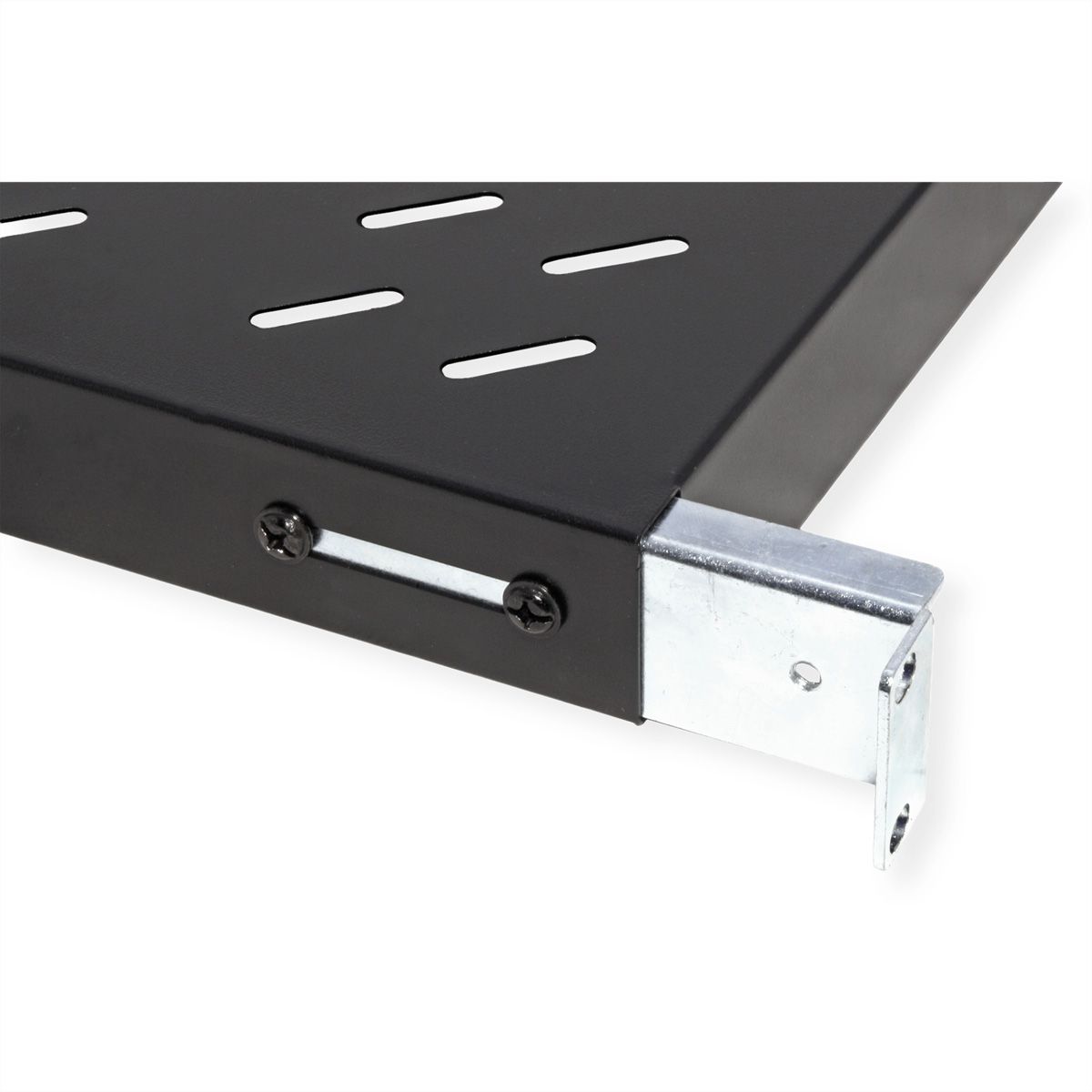VALUE 19-Zoll-Fachboden 1HE tiefenvariabel, 440 x 700 mm, 50kg Traglast