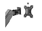 VALUE Dual LCD-Arm Trägerstange, 4 Gelenke, Tischmontage, 17-32 Zoll, bis 2x 9 kg