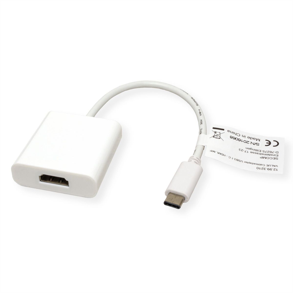 VALUE Display Adapter USB Typ C - HDMI 4K