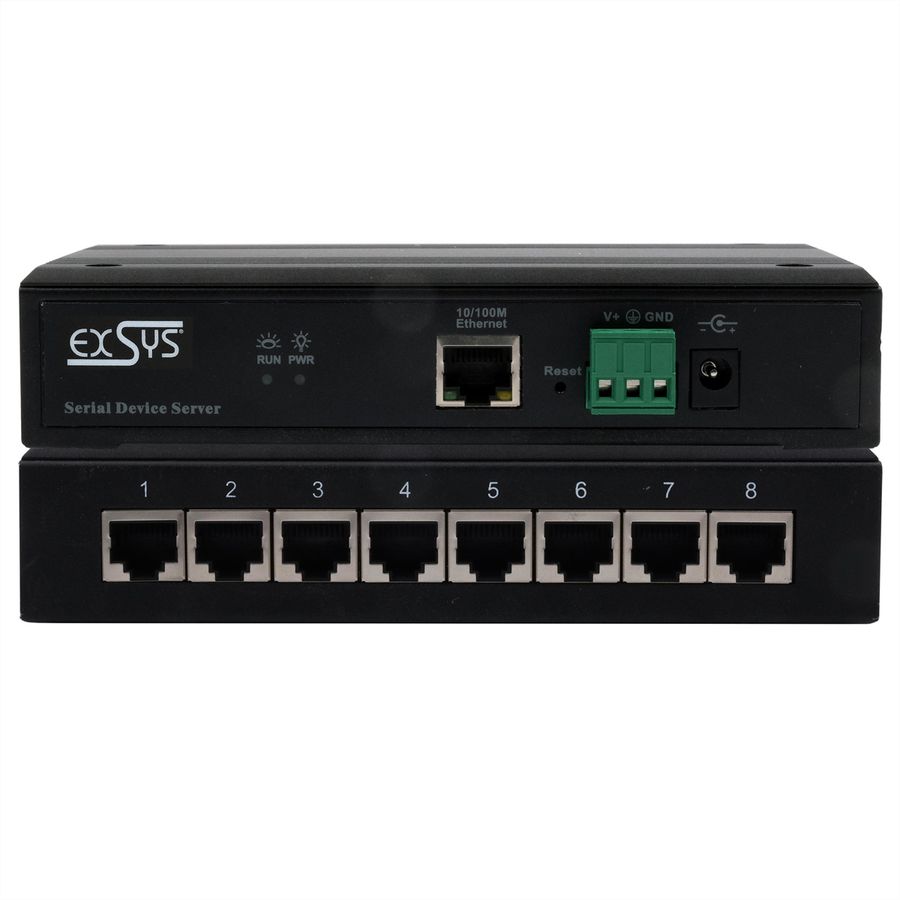 EXSYS EX-61008 Serial Device Server 8 x Seriell RS-232/422/485
