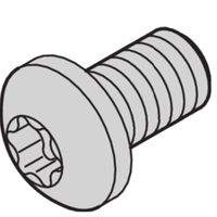 SCHROFF Torx-Linsenkopfschraube - LIKOSR M2.5X6 TORX 100STK