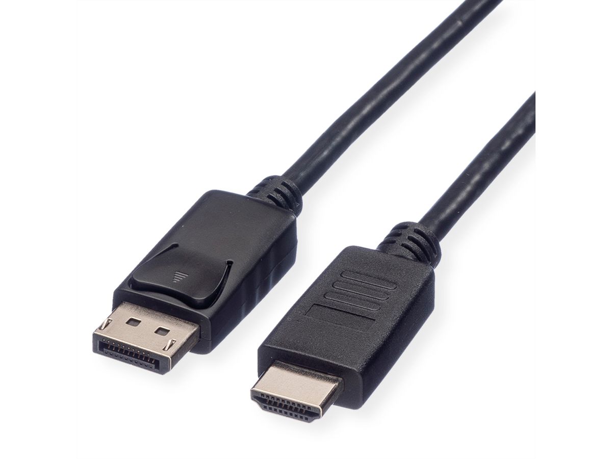 ROLINE DisplayPort Kabel DP - HDTV, ST/ST, schwarz, 1 m