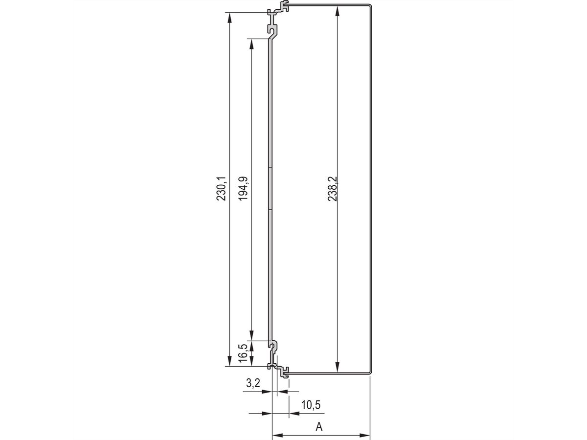 SCHROFF Kassetten PRO mit Haube, 6 HE, Frontplatte geschirmt (Textildichtung) - KAS M.HAUBE EMV 6HE 10TE 227T