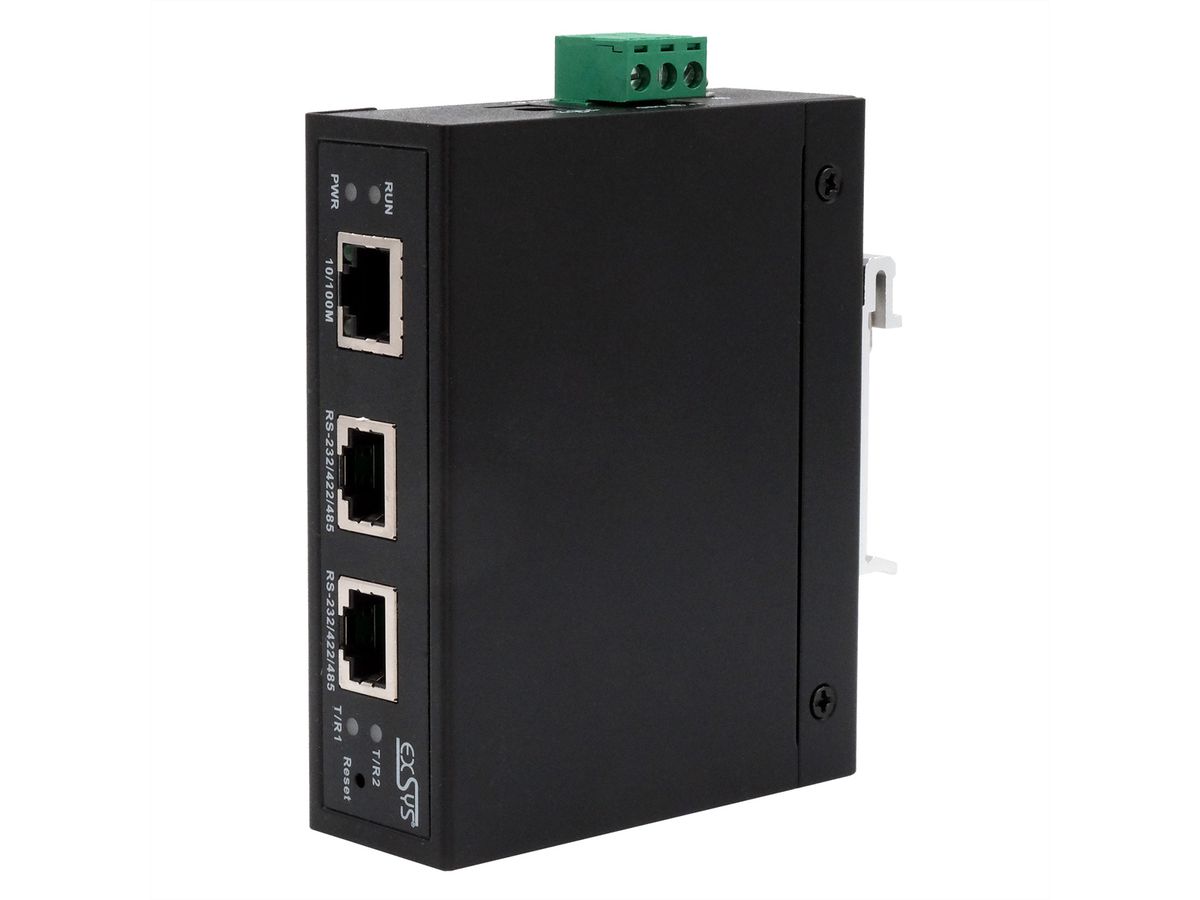 EX-61002 Ethernet zu 2 x Seriell RS-232/422/485