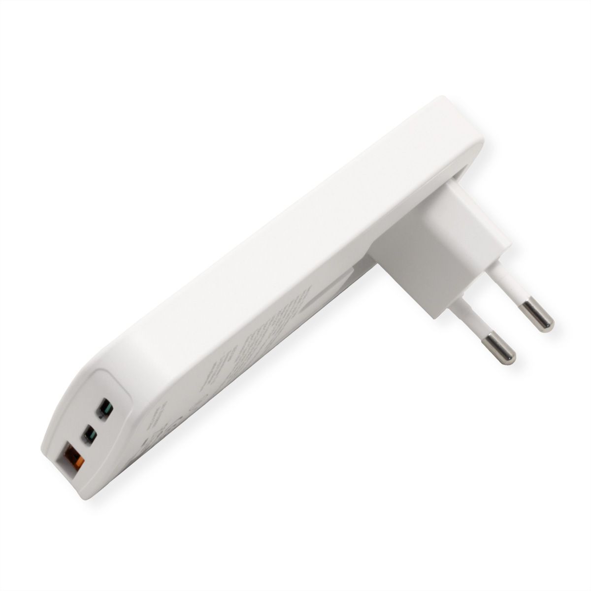 ROLINE USB Charger, schlank, mit klappbarem Euro-Stecker, 65W