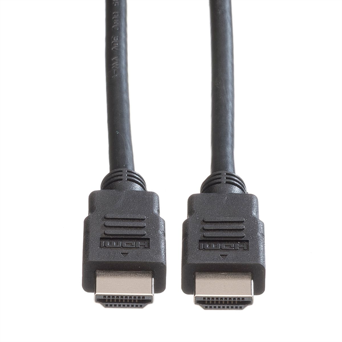 ROLINE GREEN HDMI High Speed Kabel mit Ethernet, TPE, schwarz, 1 m