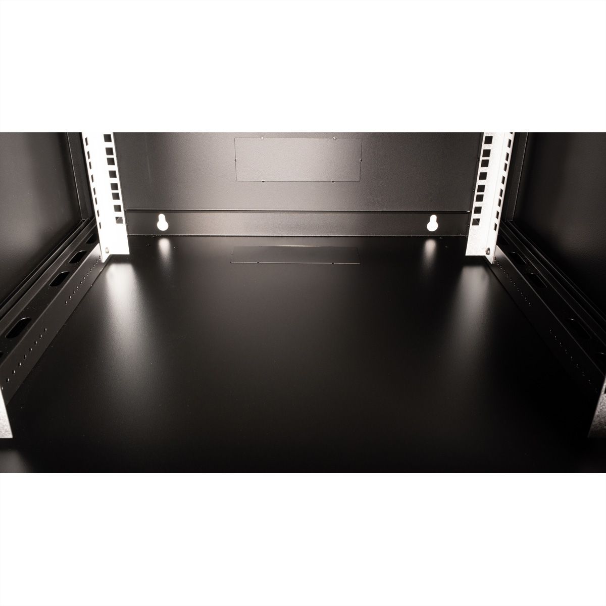 VALUE 19-Zoll Wandgehäuse 6HE, 600x600mm schwarz, Bausatz