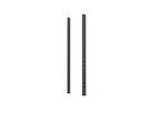 SCHROFF 19"-Winkelprofil mit Universal-Lochung (EIA), RAL 7021 - WINKELPROFIL 19"42HE 7021(2X)