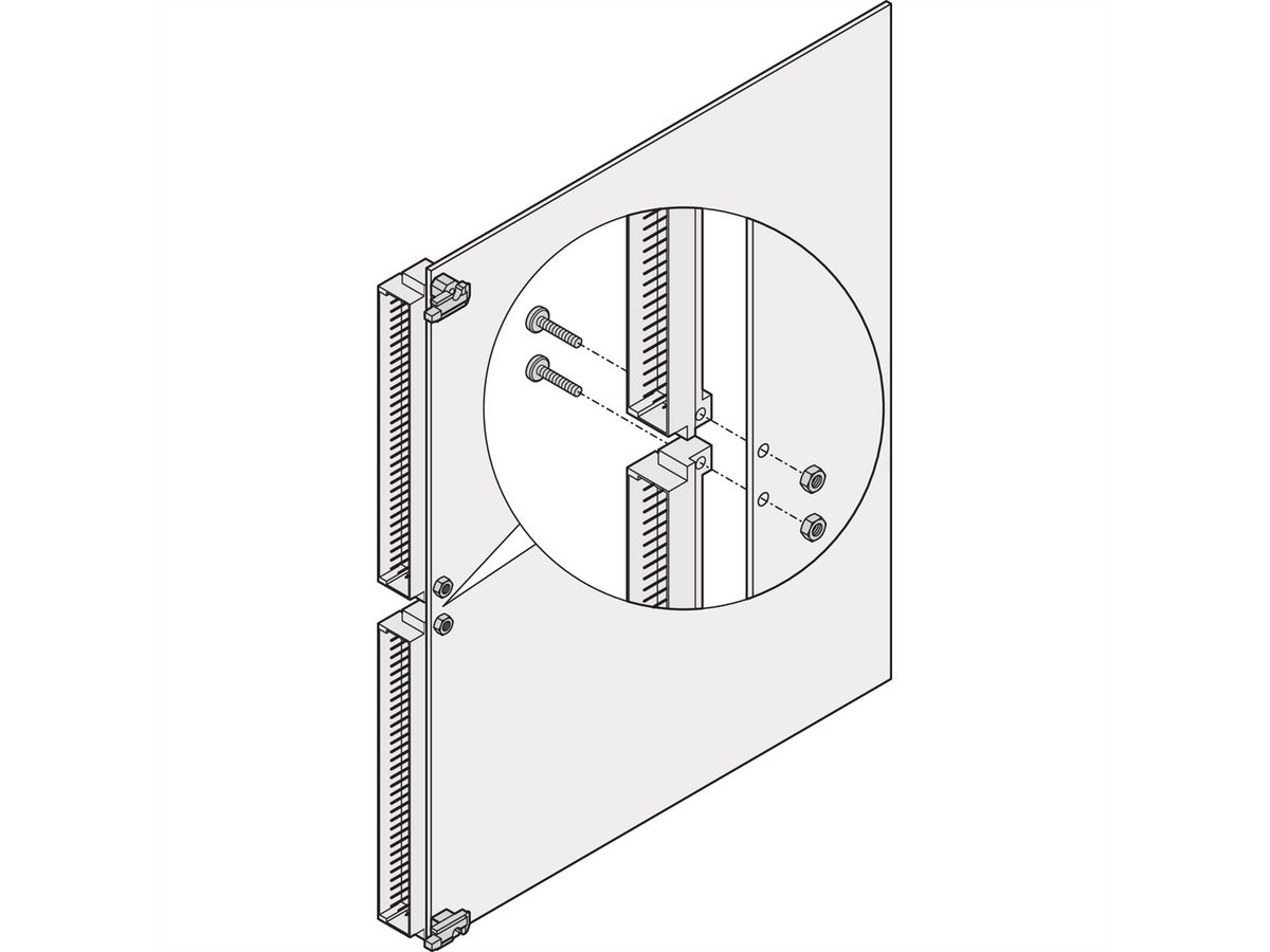 SCHROFF Befestigungsmaterial - NTS STECKER-BEF.6HE MIT.10ST
