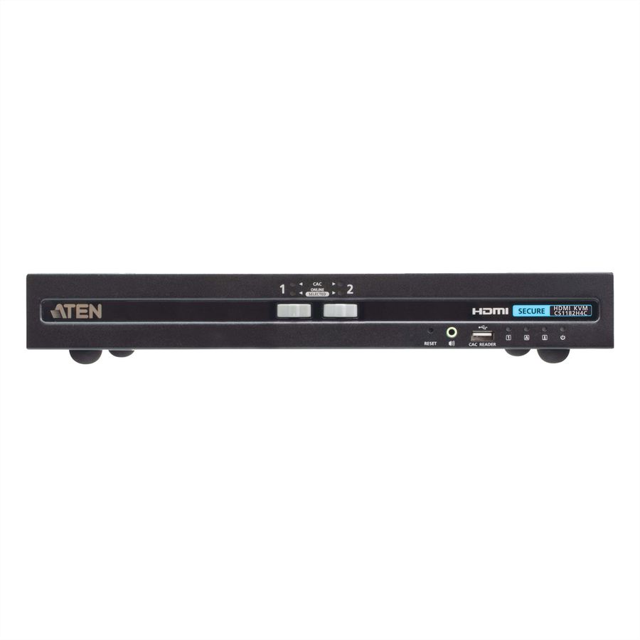 ATEN CS1182H4C 2-Port 4K HDMI Secure KVM, mit Card Reader PSD PP V4.0 Compliant