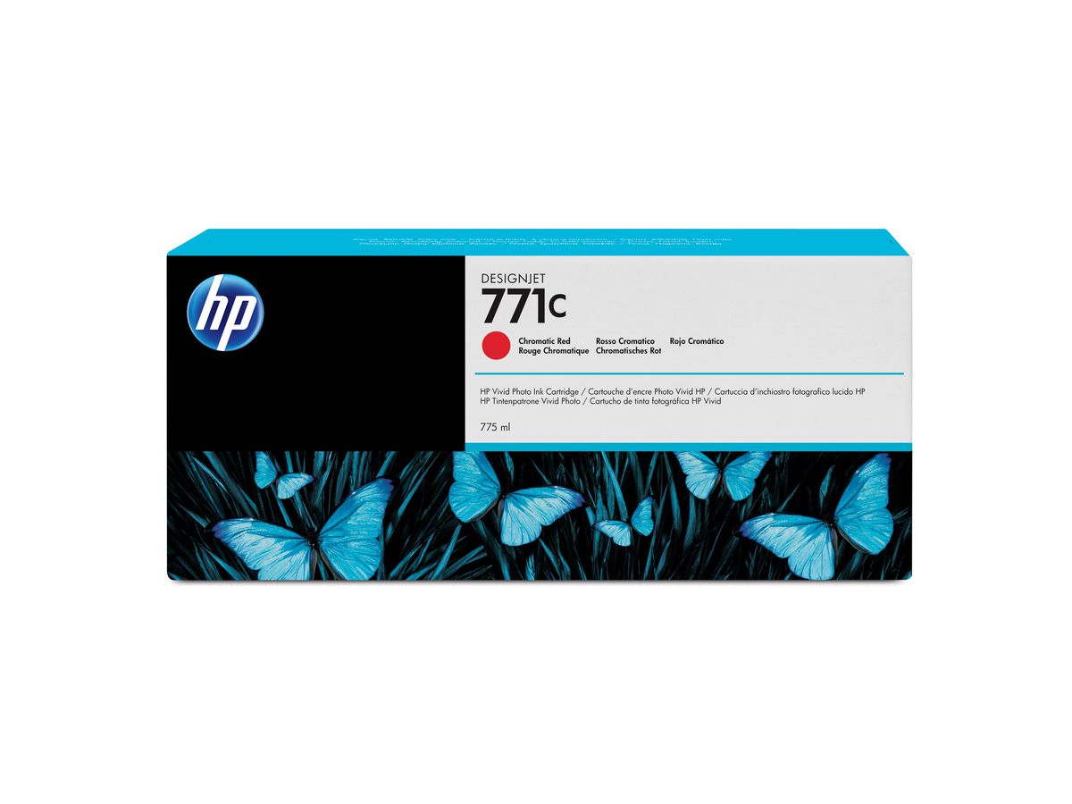 HP 771C Chromrot DesignJet Druckerpatrone, 775 ml