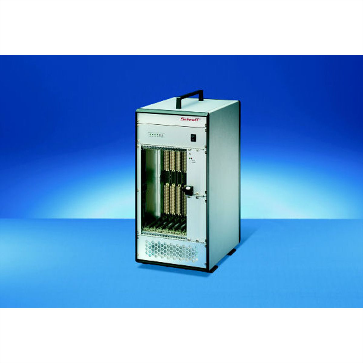 SCHROFF 7 Slot, mit Rear I/O - RATI/PRO TOWER 5HE 84TE 300T