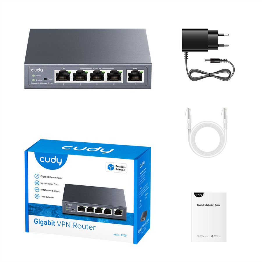 CUDY R700 Gigabit Multi-WAN VPN Router