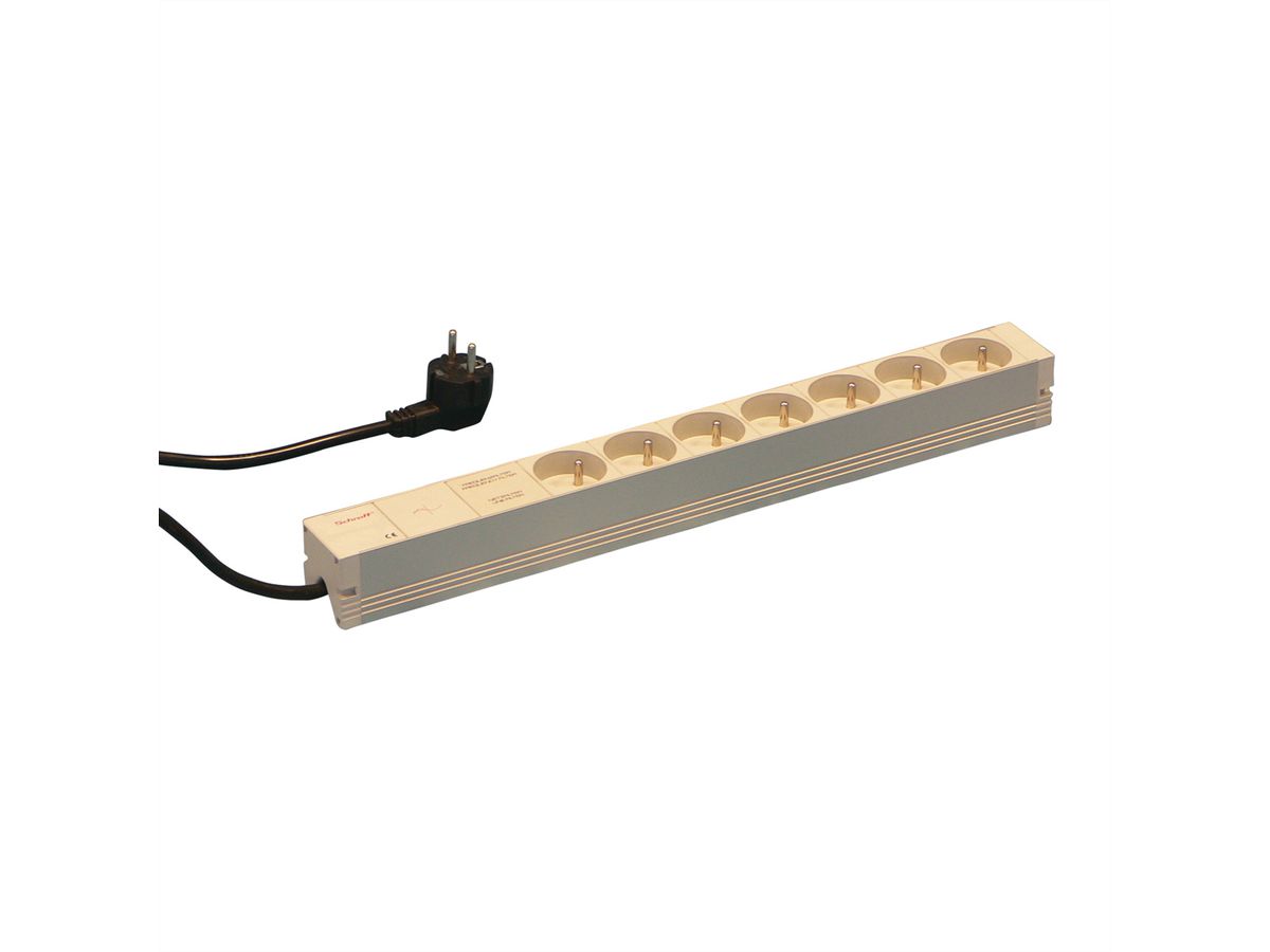 SCHROFF UTE-Steckdosenleiste - STDL.UTE 7DO.NETZFILT.438.5L