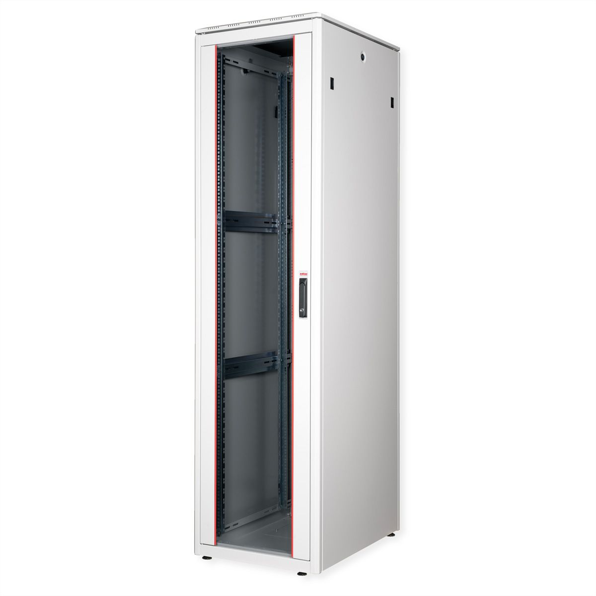 ROLINE 19-Zoll Netzwerkschrank Pro 47 HE, 600x800 BxT Glastür grau